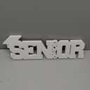 Large Senior 2026 Sign Graduation Decorations Class of 2026 Photo Booth Props for Photoshoot, Graduation Table Centerpieces for Senior Night Decor Letter Sign Grad Party Supplies - White