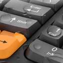 Wireless Keyboard and Mouse Combo, 2.4G Wave Keys Ergonomic Keyboard with Palm Rest and 3 DPI Silent Mouse, Compact Size for Natural Typing, Spill-Resistant, for Windows/PC/Laptop/Mac(Black)