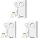 Topvico Water Alarms for Basements, Heater Leak Detector, Sump Pump Overflow RV Moisture Flood Sensor, 120dB Work Alone Battery Operated 3 Packs