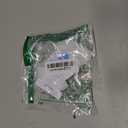 Wee Ones Girls' Classic Grosgrain Hair Bow with Scalloped Edges, No-Slip Hair Clip, Handmade, White, Medium