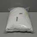 homing 2 Packs Rectangle Fitted Tablecloth, 5 Foot Washable Fabric Table Cloth, Waterproof Polyester Table Cover for Party, Trade Show, Outdoor and Indoor (White, 30" x 60")