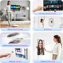VLH 27" Smart Portable TV On Wheels | Cordless Rolling Touchscreen TV | 6GB RAM + 128GB Storage | EDLA-Certified Android 15 OS | Full Swivel Rotation | Voice Remote Control | 4K Camera