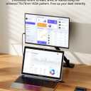 HotYeah Portable Monitor, 15.6-in 1080P FHD Laptop Monitor USB-C HDMI External Computer Display HDR FreeSync IPS w/Kickstand & Speaker, 2nd Screen for Laptop PC Mac Phone Tablet Switch PS5 Xbox