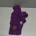 cyeollo Dog Sweater Pullover Turtleneck for Dogs, Classic Knitwear Fall Winter Cold Weather Dog Clothes Warm Pet Apparel Small Dogs Sweaters, Purple Large