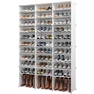 MAGINELS 72 Pairs Shoe Rack Organizer,Shoes Storage Cabinet,Shoe Closet Storage Organizer System,Large Tall Shoes Shelves for Living Room,Closet,Bedroom,Hallway, White(48x12x72in)