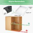 Pull out Cabinet Organizer, 21"Deep, 11.8"Wide Full-Extension Heavy Duty Slide out Drawers with Nano Adhesive, Roll Out Shelves Sliding Cabinet for Kitchen, Bathroom, Pantry,Under Sink Storage(White)