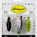 Arbogast Triple Threat Fishing Lure, Includes 2 Jitterbug Lures and 1 Hula Popper Lure, Freshwater Fishing Lures and Accessories