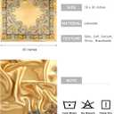 AWAYTR 35 Large Square Satin Head Scarf - 3Pcs Satin Hair Scarves Silk Bandana Scarf Headscarf Silk Feeling Scarf for Women