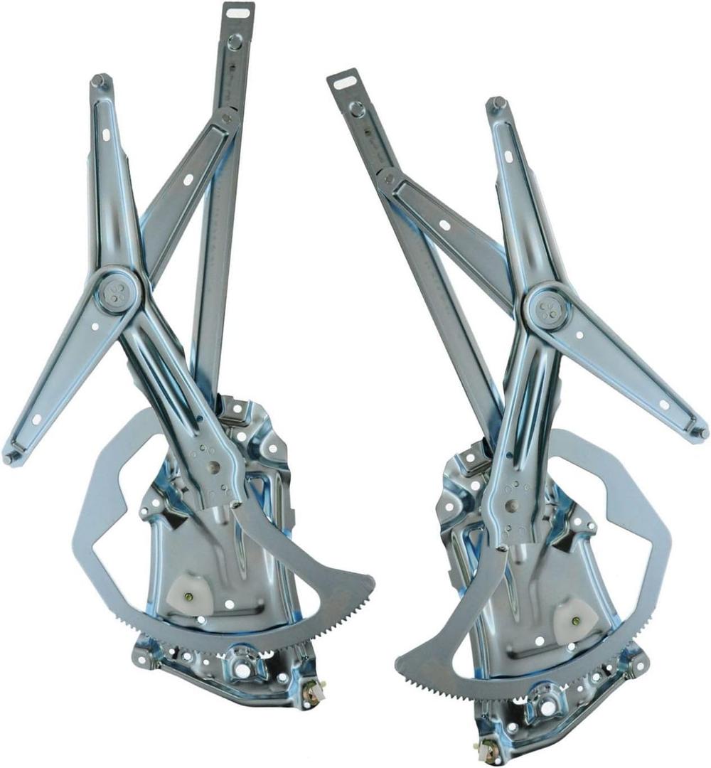 TRQ Driver & Passenger Side Power Window Regulator Set Compatible with 1994-1997 BMW 318i 1992-1997 318is 1998-1999 323i 323is 1994-1995 325i 1992-1995 325is 1996-1999 328i 328is 1995-1999 M3