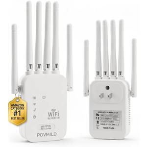 2026 WiFi Extender Signal Booster for Home, WiFi Repeater Signal Amplifier Long Range Extension Internet Signal, Extend and Expand the Coverage Range of WiFi, Supporting 99% of Device