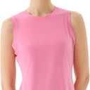 Women's Open Back Workout Tops - Sleeveless Yoga Tank Tops for Women, Moisture-Wicking Athletic Shirts for Running (Pink, M)