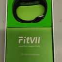 FITVII FINO 2 Slim Fitness Tracker, Smart Watch with Blood Oxygen, Sleep Monitor, 24/7 Heart Rate & Blood Pressure, IP68 Waterproof Health Activity Trackers with Calories Step Counter for Women Men (Black)