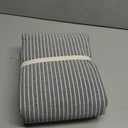 JELLYMONI Cotton Duvet Cover King Size - Black Vertical Pinstriped Comforter Cover with Button 100% Washed Cotton 3PCS Breathable Soft Solid Bedding Set Duvet Cover 104×90in & 2 Pillowcases