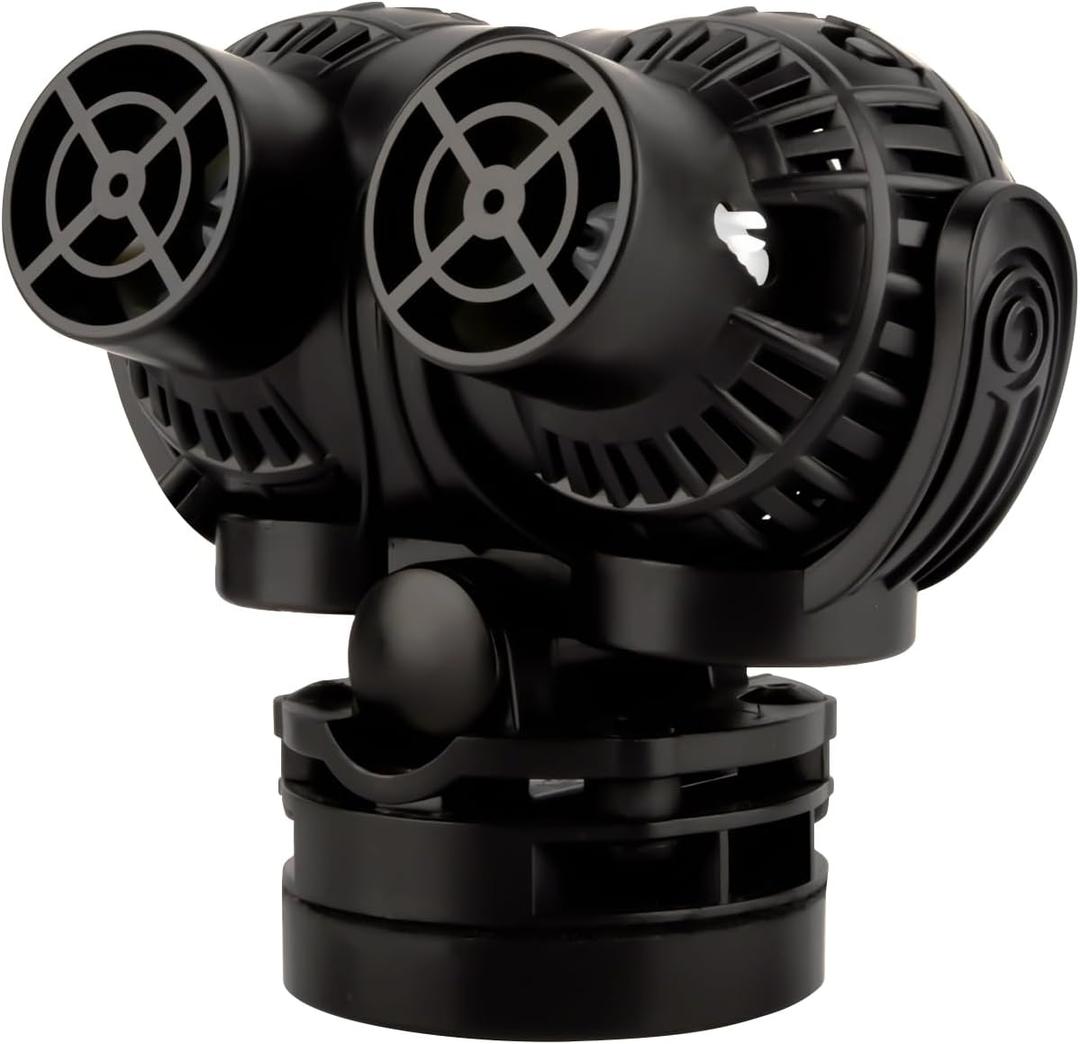 FREESEA Aquarium Circulation Pump Wave Maker Power Head with Magnetic Mount Suction for 20-75 Gallon Saltwater Freshwater Tank (1600 GPH, Black)