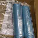 lampshades Set of 2, Drum Lamp Shades Set of 2, Lamp Shades for Table Lamps Easy Assembly Required Lamps Shades Natural Linen Fabric (Blue, 13"x13"x10")