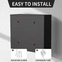 Wall Mount Mailbox for House Outside, Large Capacity Mailboxes, Outside Package Delivery Box for Home, Office, School to Collect Package and Mail, Small