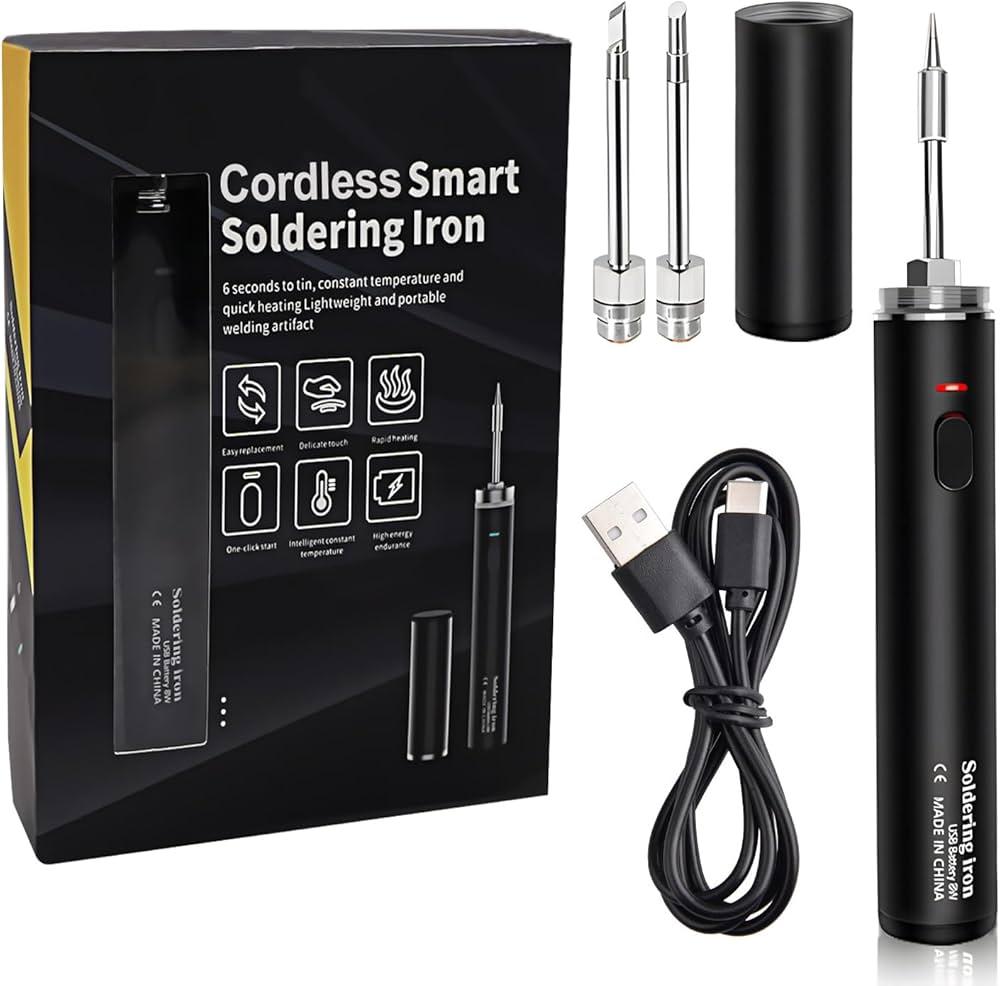 Cordless Thread Burner With LED Digital Display, 3 Gear Adjustable Voltages, Portable Rechargeable Welding Tools