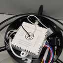 Ceiling Fans with Lights and Remote, 16" Low Profile Ceiling Fan 3000-6000K Dimmable RGB Modern Flush Mount LED Fan Light, 6 Wind Speeds Black Ceiling Fans for Bedroom, Living Room