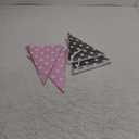 Faccito 60 Pcs Mouse Color Banner Decorations 49 ft Rose Hot Pink and Black Pennant Flag Banner Mouse Theme Paper Triangle Bunting Decor for Outdoor Garden Birthday Wedding Party Supplies