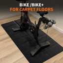 THAILE Exercise Bike Mat, Compatible with Peloton Bikes, 63"x30", Bike Trainer Mats, Mat for Indoor Stationary Spin Bikes Treadmill Walking Pad on Hardwood Floor Carpet Protector