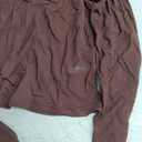 ForeFair Women's Sexy Long Sleeve Going Out Tops Pleated Bustier Shirt Cute Sweetheart Neck Y2K Cropped Top (Brown, S)