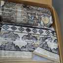 RUGSURE Washable Area Rugs - Perfect for Living Room, Bedroom, Kids Room, Nursery - Stain & Water Resistant Non-Slip, Pet & Child Friendly, Vintage Tribal Area Rugs (Ivory, 9' x 12')