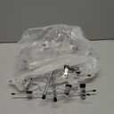 5 Tier Metal Skirt Hangers for Women, Pants Hanger Space Saving with Non Slip Adjustable Clips,Durable Heavy Duty Trouser Hangers for Jeans, Slacks, Shorts - 2 Pack