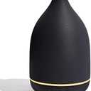 InnoGear Oil Diffuser, 150ML Ceramic Diffuser for Essential Oils Handcrafted Aromatherapy Diffuser Ultrasonic Cool Mist Humidifier with 2 Mist Modes Waterless Auto Off for Room Office, Black