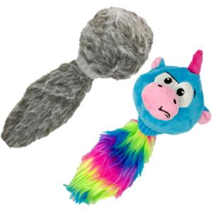 Hyper Pet Doggie Tail & Unicorn Pal Interactive Plush Dog Toys - 2 Pack Value Pack (Interactive Toy That Wiggles, Vibrates & Barks Dog Toys for Boredom & Stimulating Play) (Full Unit)