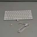 Wireless Keyboard for Mac, Bluetooth/2.4G USB Dual-Channel Connection, Multi Device, Mini Size, Rechargeable Bluetooth Keyboard for Mac Compatible with iMac, iPad, iPhone, MacBook Air/Pro, White