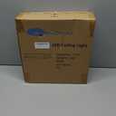 2 Pack 24W LED Ceiling Lights for Office Hallway Bedroom, 12 Inch Dimmable Flush Mount LED Ceiling Light Fixture, 6500K/5000K/4000K/3500K/3000K Adjusted Modern Lamps (Cloud Blue Sky Cover) (Black)