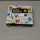 ZENO Jumbo Acrylic Paint Markers – 12 Vibrant Colors, 3-in-1 15mm Chisel Tip, Waterproof Jumbo Poster Markers for Rocks, Wood, Glass, Fabric, DIY Crafts, Thick Paint Markers for Artists & Kids