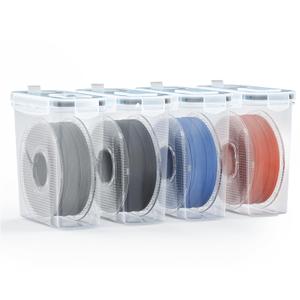 AMZPro Filament Storage Box - 4 Pack Filaments Container for 3D Printing Filaments Sealing and Protection - Portale Filament Storage with Desiccant,Water-Proof and Dust-Proof 4.0L(9.03 * 8 * 3)