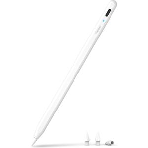 Metapen Pencil A8 for Apple iPad 2018-2025, (2X Faster Charge), Tilt Sensitivity, Pixel Precision, Stylus Pen for iPad 11/10/9/8/7/6th Gen, Pro 12.9/11/13-inch M4, Air 3/4/5/M2/M3, Mini 5/6th, White