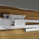 White Closet Rods For Hanging Clothes,41-126 In heavy duty tension rod | Tension Rod For Closet,Adjustable Rod Without Drilling 33lb Heavy Duty Closet Rods Diameter 1.26in-One-Bond Stretching