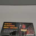 Grill Brush Bristle-Free Steam Cleaning, BBQ Brush Replaceable Heat-Resistant Kevlar Head with Grill Scraper Safe Barbecue Grill Cleaner