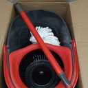 O-Cedar EasyWring Microfiber Spin Mop, Bucket Floor Cleaning System, Red, Gray, Standard