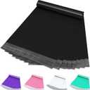 Poly Mailers 14.5 x 19 Inch 100 Pack, Self-Sealing Shipping Bags for Small Business, Black, Waterproof & Thick
