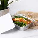 7"x5" Premium Aluminum Pans 50-Pack for Disposable Aluminum Foil Pans - Great for Baking, Cooking, Storage, and Freezing