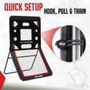 Lacrosse Rebounder Target Net 44FT, Lacrosse Bounce Back Pass Cover, Volleyball/Baseball Rebounde Target Net for 46FT & 47FT Rebounders