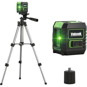 Laser Level 360 Self Leveling, Cross Line Laser with Self-Leveling, Vertical and Horizontal Line,for Construction and Picture Hanging, Horizontal Line leveler Tool (2 line green)
