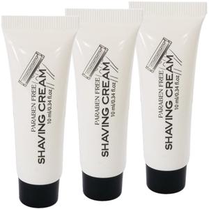 Disposable Shaving Cream 10g/10ml/0.34fl.oz in Bulk Individually Wrapped Travel Size Hotel Toiletries Amenities - Pack of 48