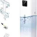 Humidifier Large Room, 4.8Gal/18L Top Fill Whole House Humidifier for 2000 sq.ft, 800ml/h Cool Mist, 30%-95% Custom Humidity, Extension Tube, Remote Control, Aroma Box, Movable Casters