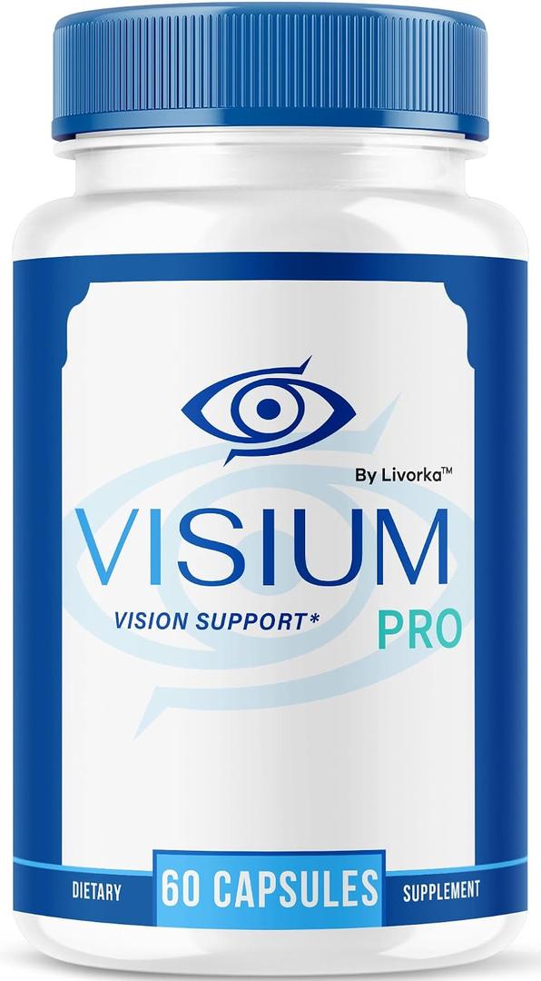 Visium Pro Vision Support - Official Health Supplement Capsules, Natural VisiumPro Vitamin Pills for Visual Health & Wellness, Visium Pro Reviews, 60 Capsules for 1 Month, EXP 05/26
