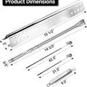 Uniflasy Grill Replacement Parts for Charbroil Advantage Series 4 Burner 463344116 466344116 Gas Grills, Stainless Steel G432-8M00-W1 Burner Tube, G361-0003-W1 Heat Plate, Adjustable Crossover Tube