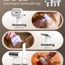 oneisall Dog Grooming Vacuum Kits: 15000Pa Shedding Brush with Grooming Tools, 3 Suction Low Noise, Pet Grooming Vacuum for Thick and Undercoat, 1.5L Dust Cup Dog Hair Vacuum, Home Cleaning, LM5