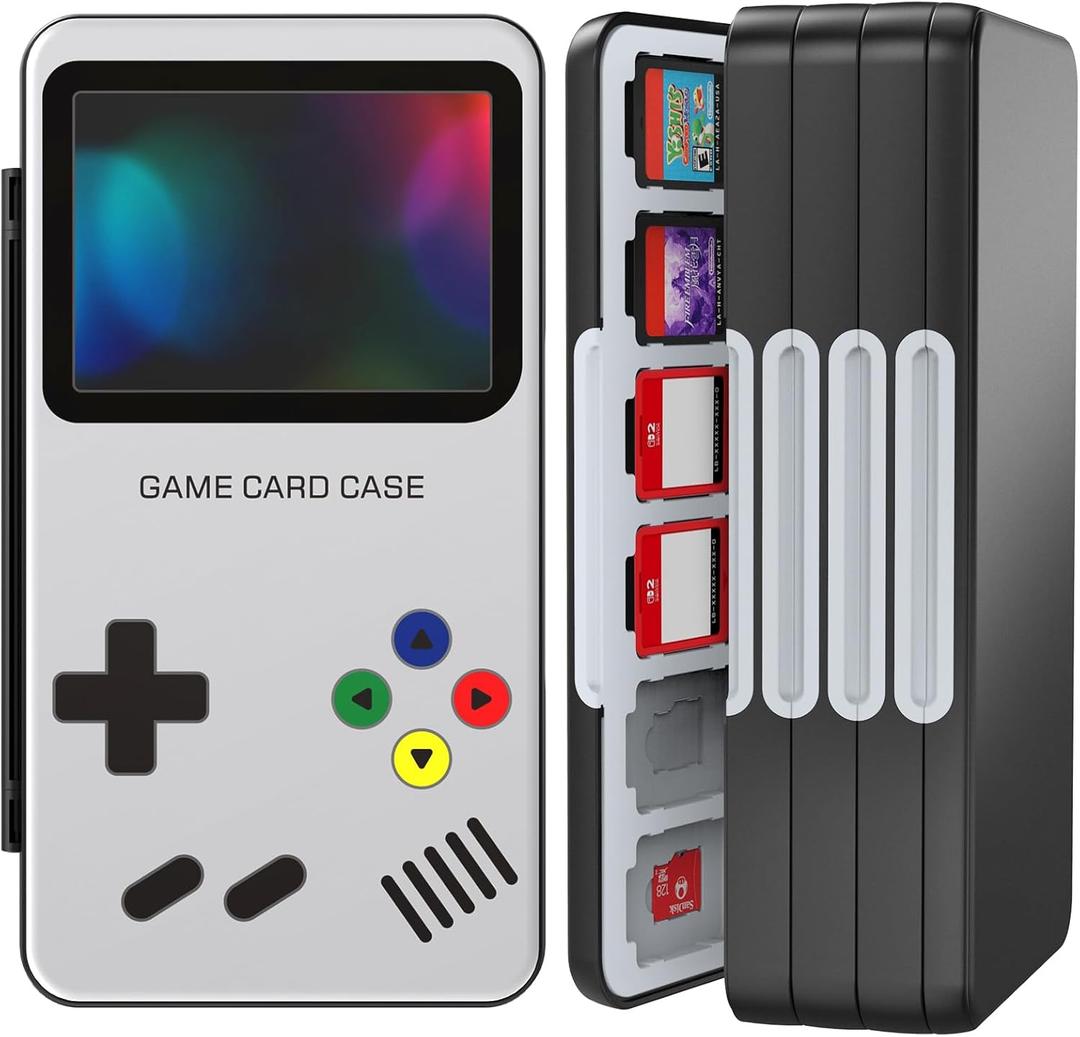 HEIYING Game Card Case Holder Compatible with Nintendo Switch 2/Switch OLED,Portable Switch Lite Game Card Storage with 96 Game Card Slots and 24 Micro SD Card Slots
