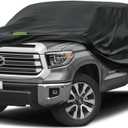 KouKou Truck Cover Waterproof All Weather, 7 Layers Heavy Duty Pickup Truck Cover Outdoor Length from 243 to 250 inches,Universal Fit SuperCrew Bed Ford F150 F250 F350,Nissan Titan,Toyota Tundra ect. (Truck XXL up to 250", Max Cab Length 156", black)