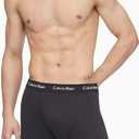 Calvin Klein Men's Cotton Stretch 3-Pack Boxer Brief (Black, L)