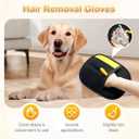 Pet Hair Removal Glove for Dogs & Cats 3Pcs Reusable Electrostatic Grooming Mitt for Dogs & Cats, 5-Finger Pet Hair Remover for Furniture, Couch, Carpets, Clothing & Laundry